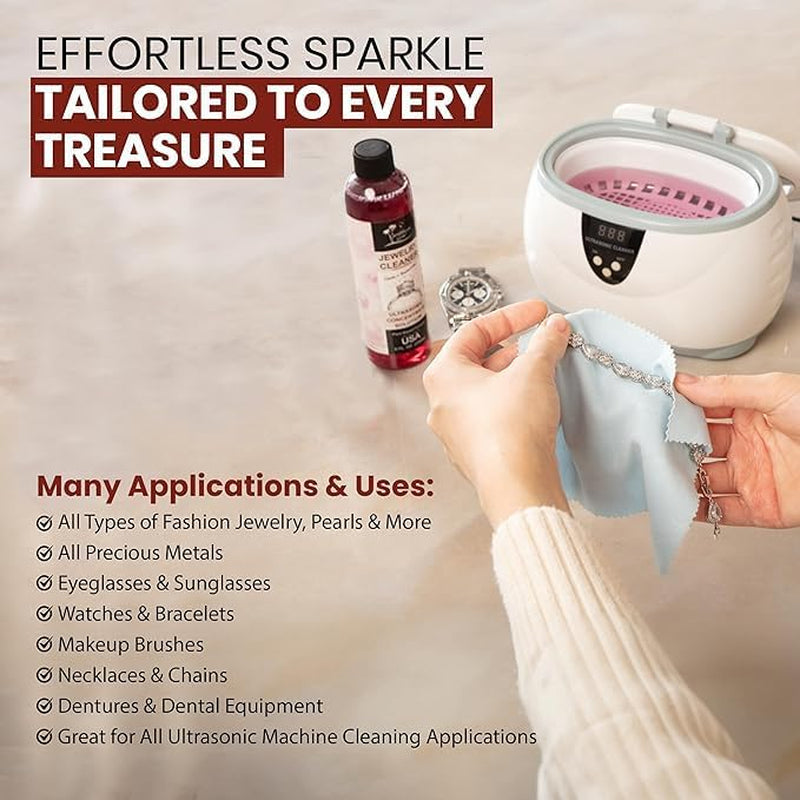 Ultrasonic Cleaner Solution Concentrate - Highly Concentrated All Purpose Cleani